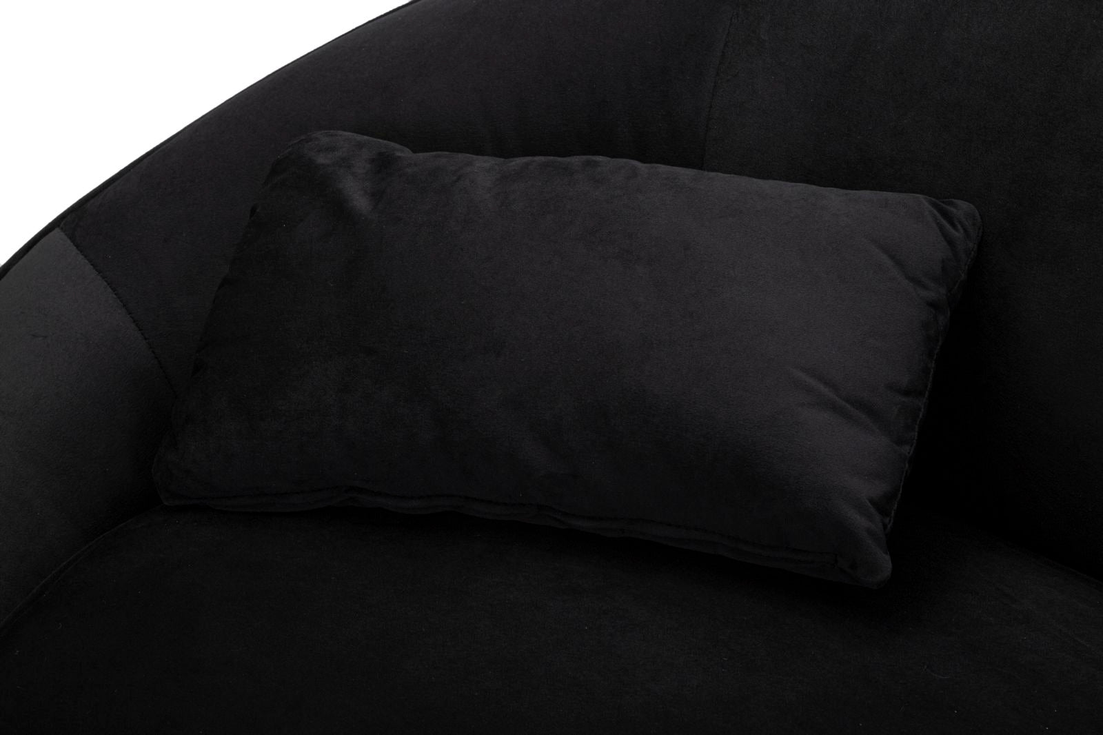 Bank 2 Seaters Oslo With Cushions Black 148×84×68 cm