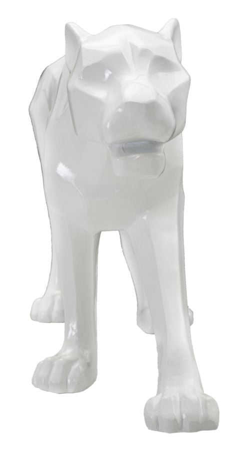 Decoratie White Panther 70×18×32,5 cm