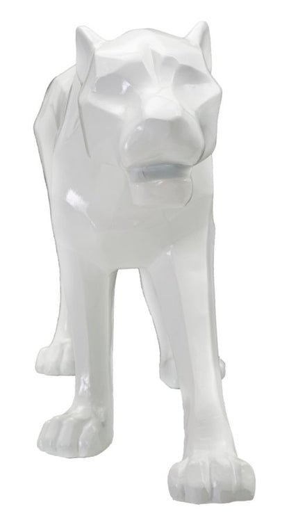 Decoratie White Panther 70×18×32,5 cm