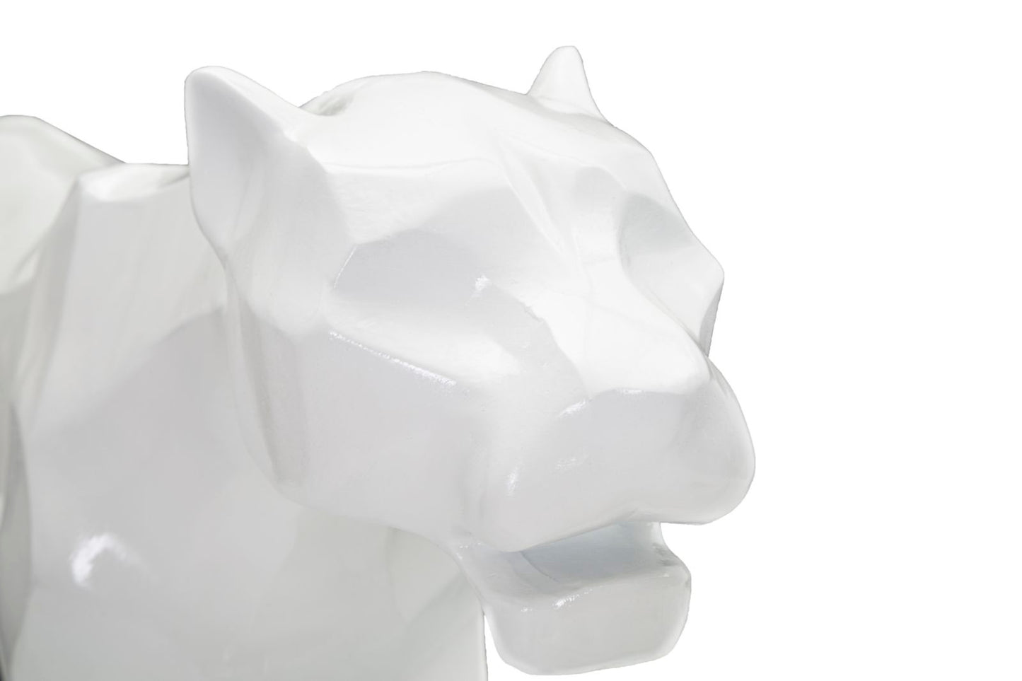 Decoratie White Panther 70×18×32,5 cm