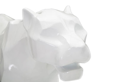 Decoratie White Panther 70×18×32,5 cm