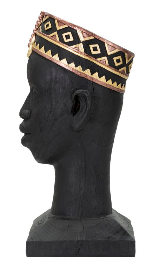 Decoratie Massai Man 25×25×56 cm