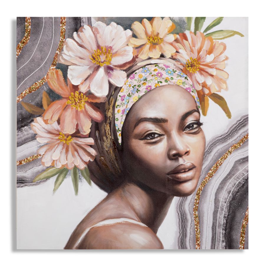 Schilderij Handmade Wall Painting Naomi -a- 100×3×100 cm