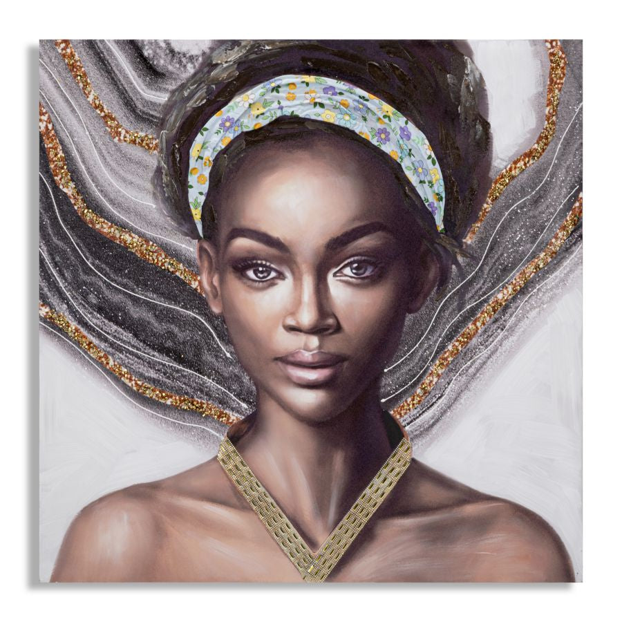 Schilderij Handmade Wall Painting Naomi -a- 100×3×100 cm