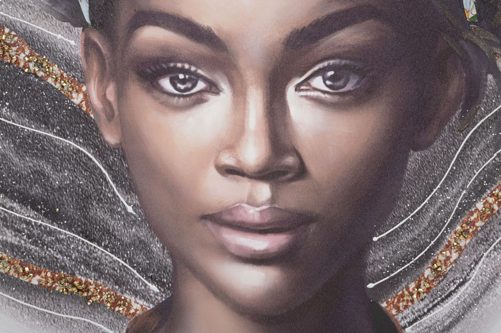 Schilderij Handmade Wall Painting Naomi -a- 100×3×100 cm