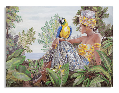 Schilderij Handmade Wall Painting Kenda Orizzontal 120×3×90 cm
