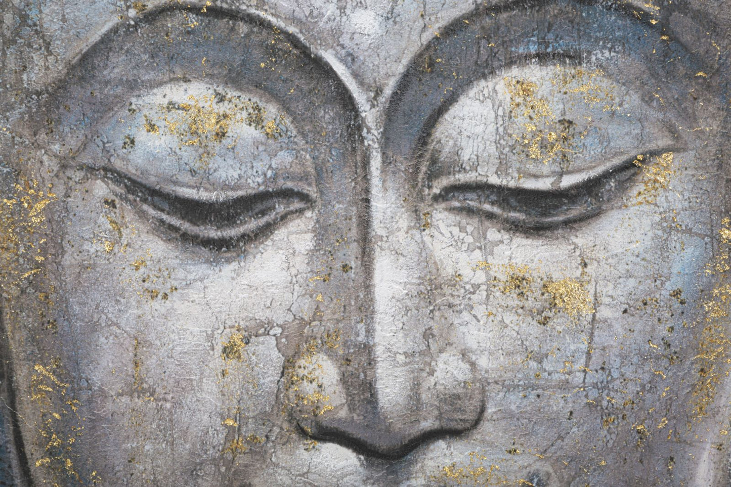 Schilderij Handmade Wall Painting Face Buddha Light -a- 80×3×120 cm