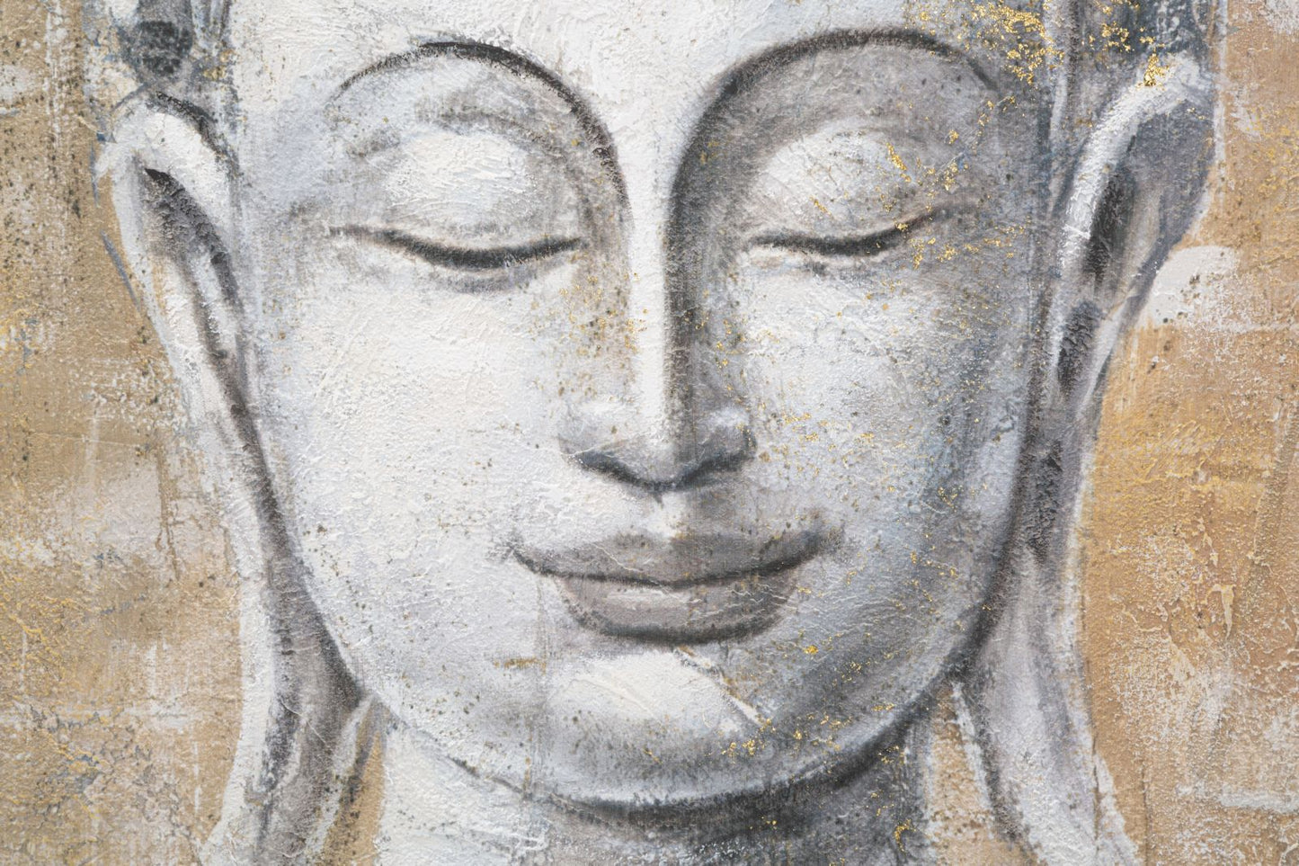 Schilderij Handmade Wall Painting Buddha Light -b- 80×3×120 cm