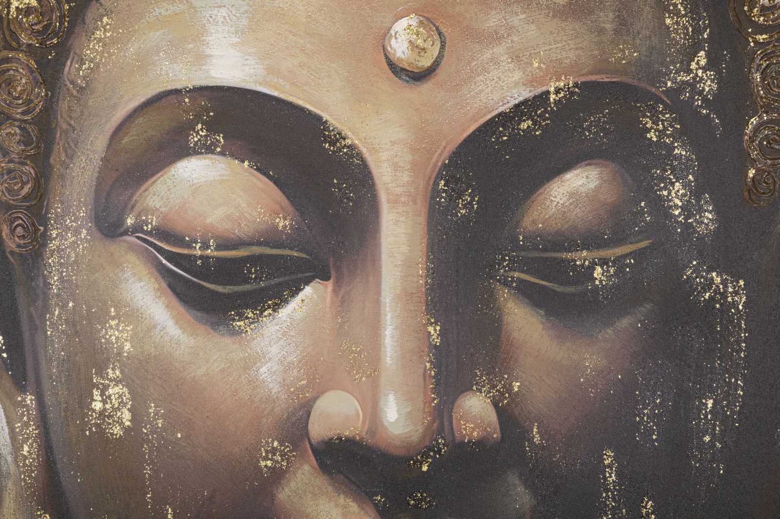 Schilderij Handmade Wall Painting Buddha -b- 100×3×100 cm