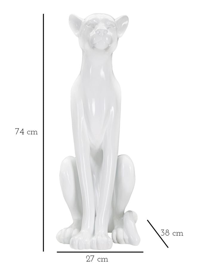 Decoratie Sit Leopard 27×38×74 cm