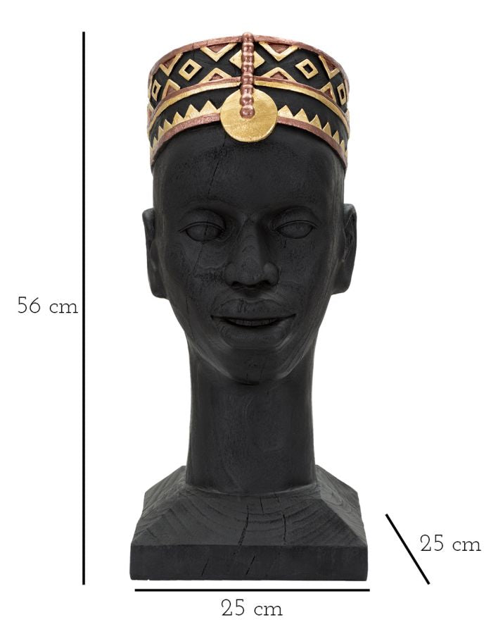Decoratie Massai Man 25×25×56 cm