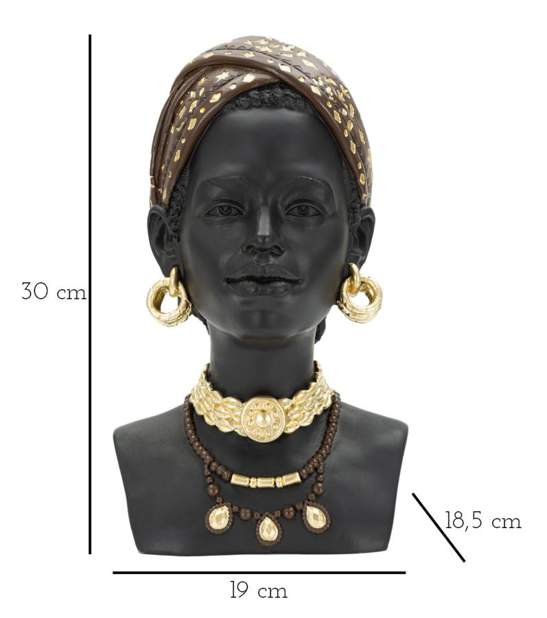 Decoratie Massai Woman 19×18,5×30 cm