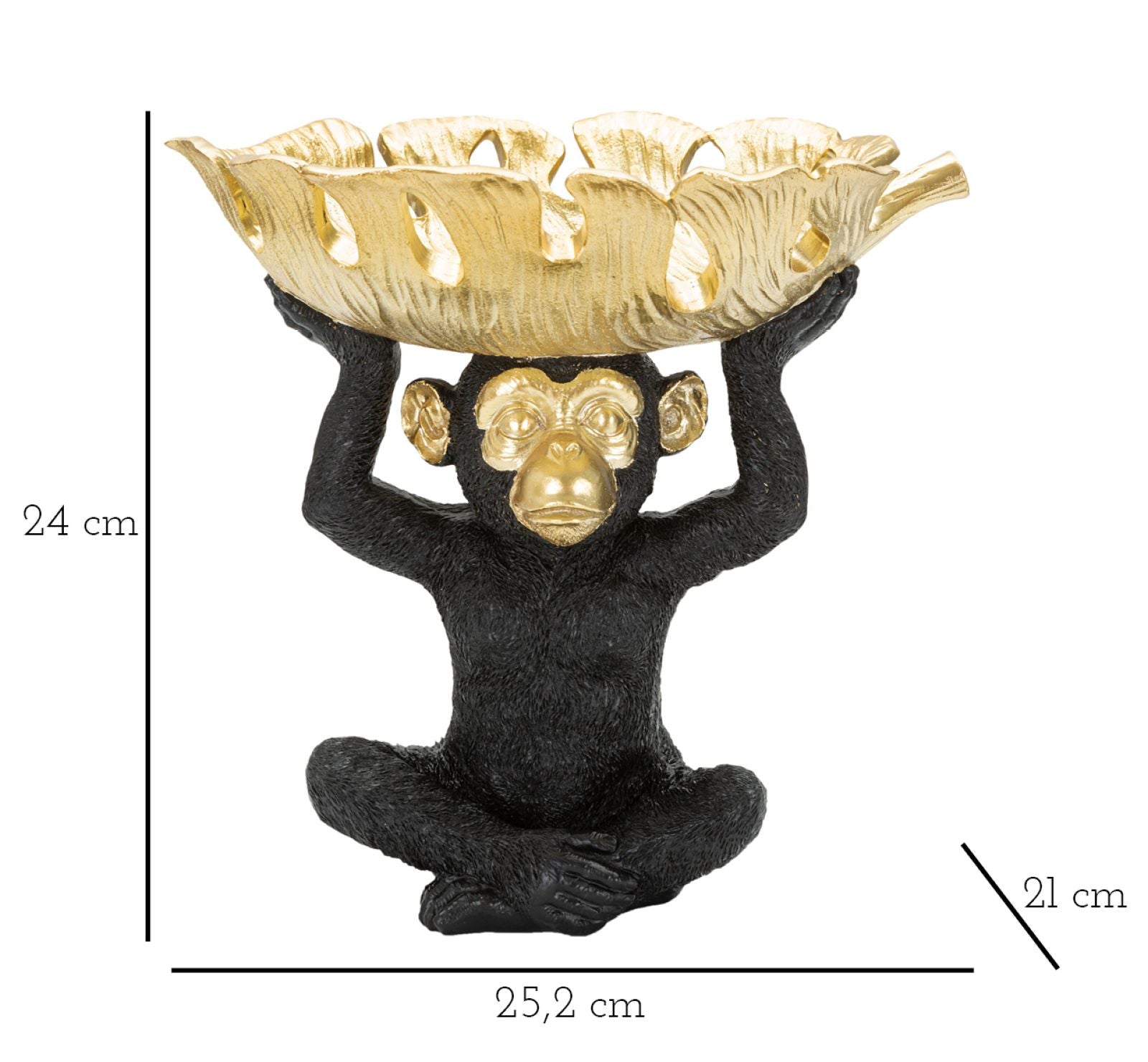Decoratie Monkey 25,2×21×24 cm