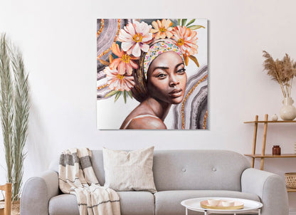 Schilderij Handmade Wall Painting Naomi -a- 100×3×100 cm