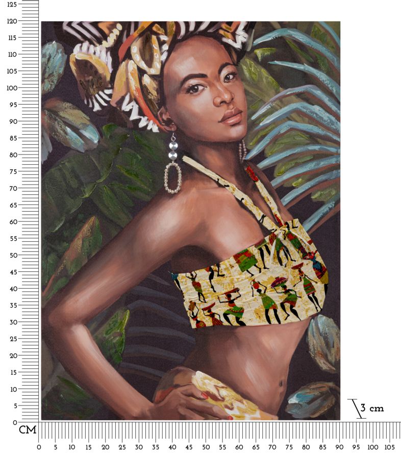 Schilderij Handmade Wall Painting Kelly -b- 90x3x120