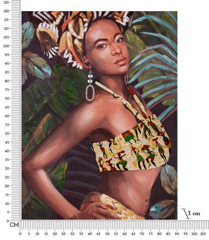 Schilderij Handmade Wall Painting Kelly -b- 90x3x120