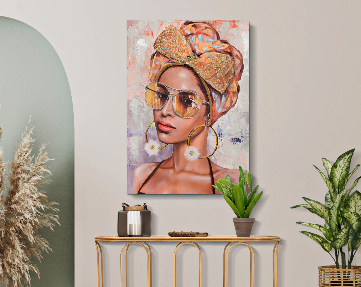 Schilderij Handmade Wall Paintingjennifer -b- 70×3×100 cm