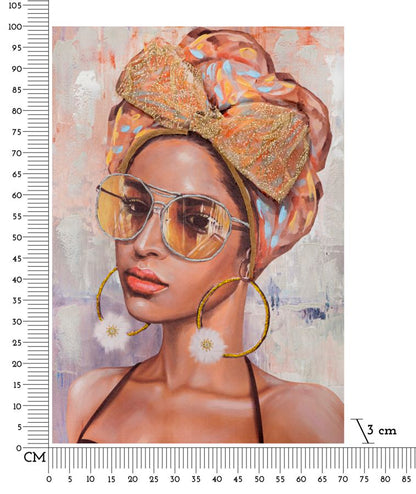 Schilderij Handmade Wall Paintingjennifer -b- 70×3×100 cm