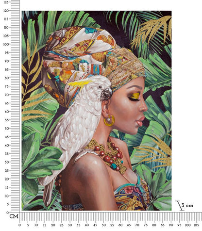 Schilderij Handmade Wall Painting Kloe Vertical 90×3×120 cm