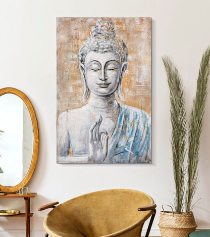 Schilderij Handmade Wall Painting Buddha Light -b- 80×3×120 cm
