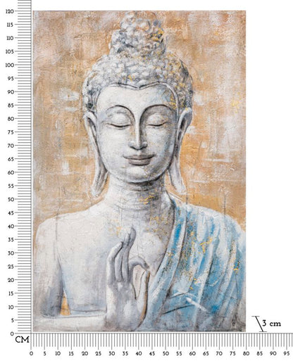 Schilderij Handmade Wall Painting Buddha Light -b- 80×3×120 cm
