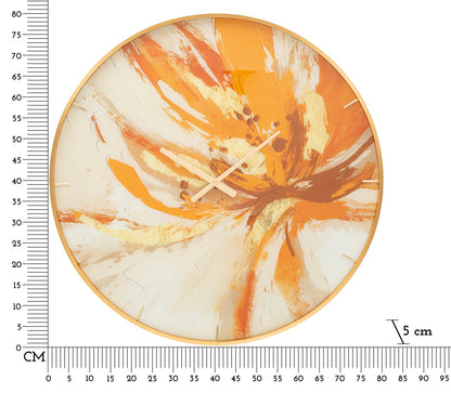 Wandklok Glass Toply Ø 80×5 cm