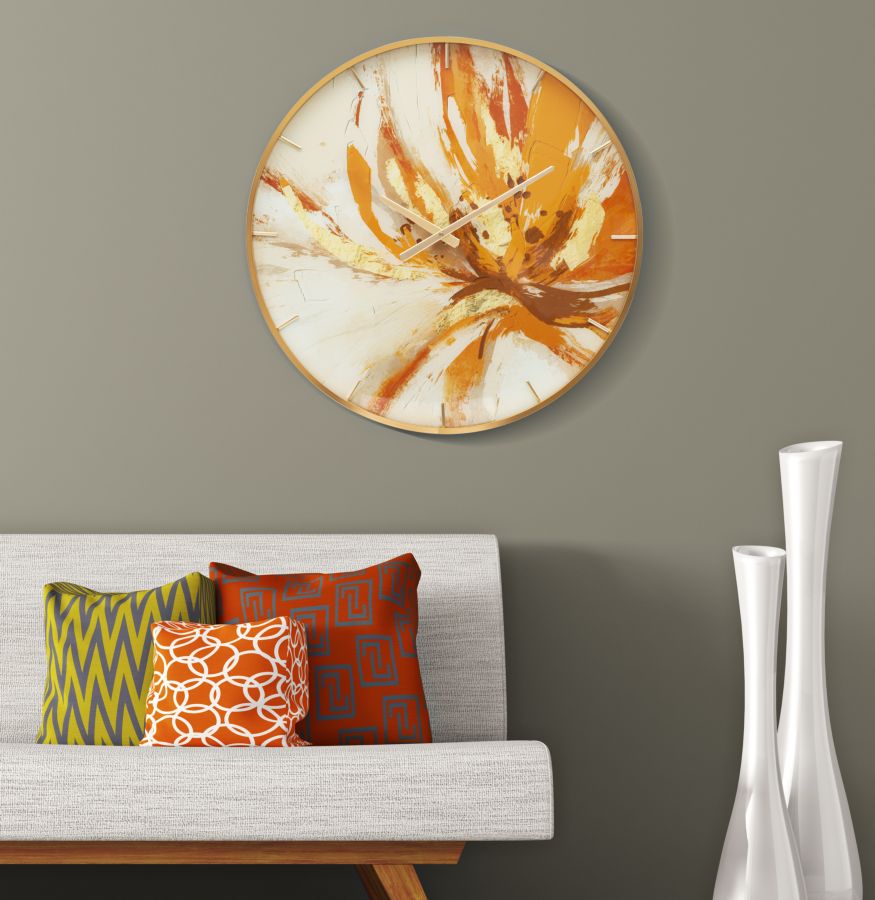 Wandklok Glass Toply Ø 60×5 cm