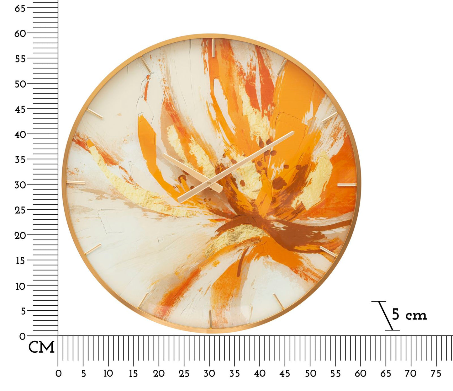 Wandklok Glass Toply Ø 60×5 cm