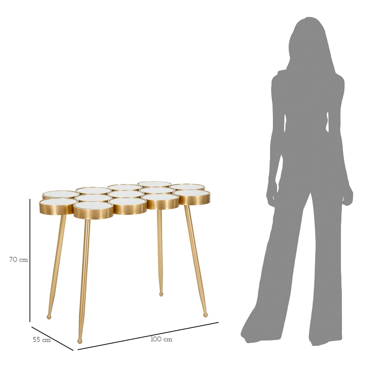 Tafel Buttle 100×55×70 cm
