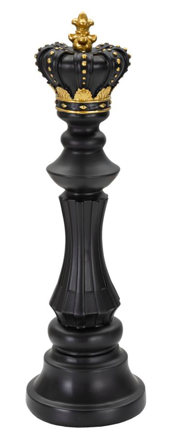 Decoratie Black & Gold King Ø 13×40,5 cm