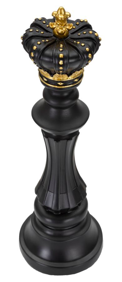 Decoratie Black & Gold King Ø 13×40,5 cm