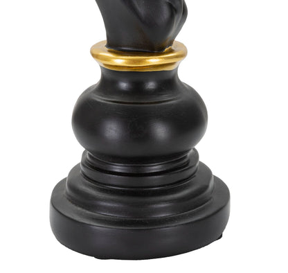 Decoratie Black & Gold Horse 14×11×27 cm