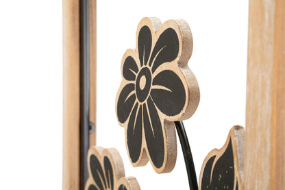 Wanddecoratie Iron/wood Wall Panel Girish -a- 30×2,5×60 cm