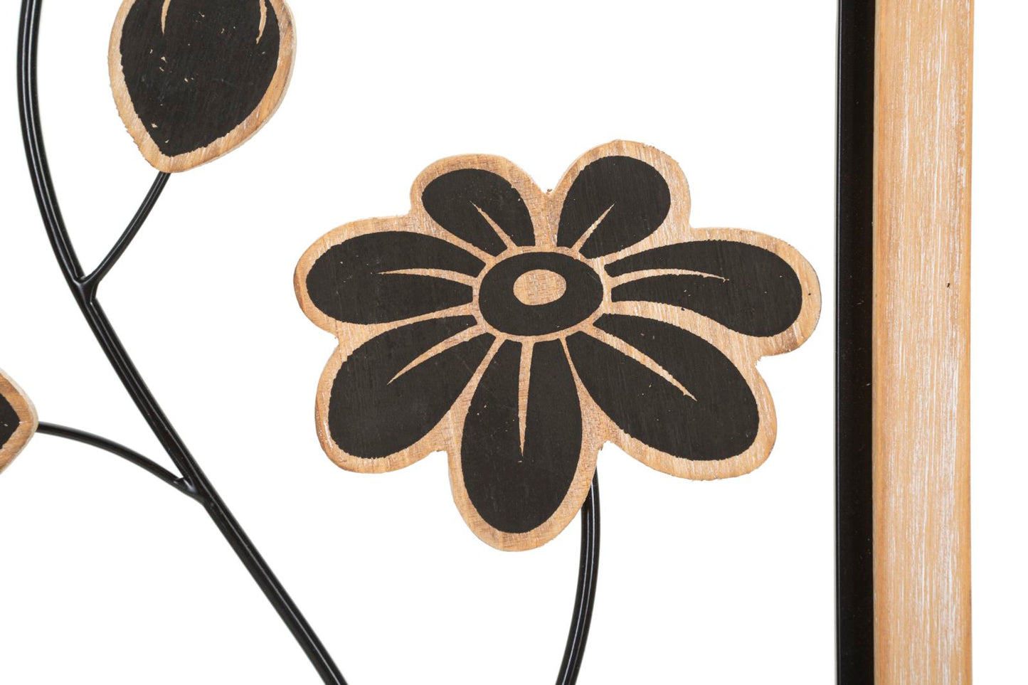 Wanddecoratie Iron/wood Wall Panel Girish -b- 30×2,5×60 cm