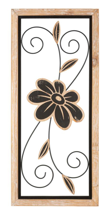 Wanddecoratie Iron/wood Wall Panel Koman -a- 26×2,5×60 cm