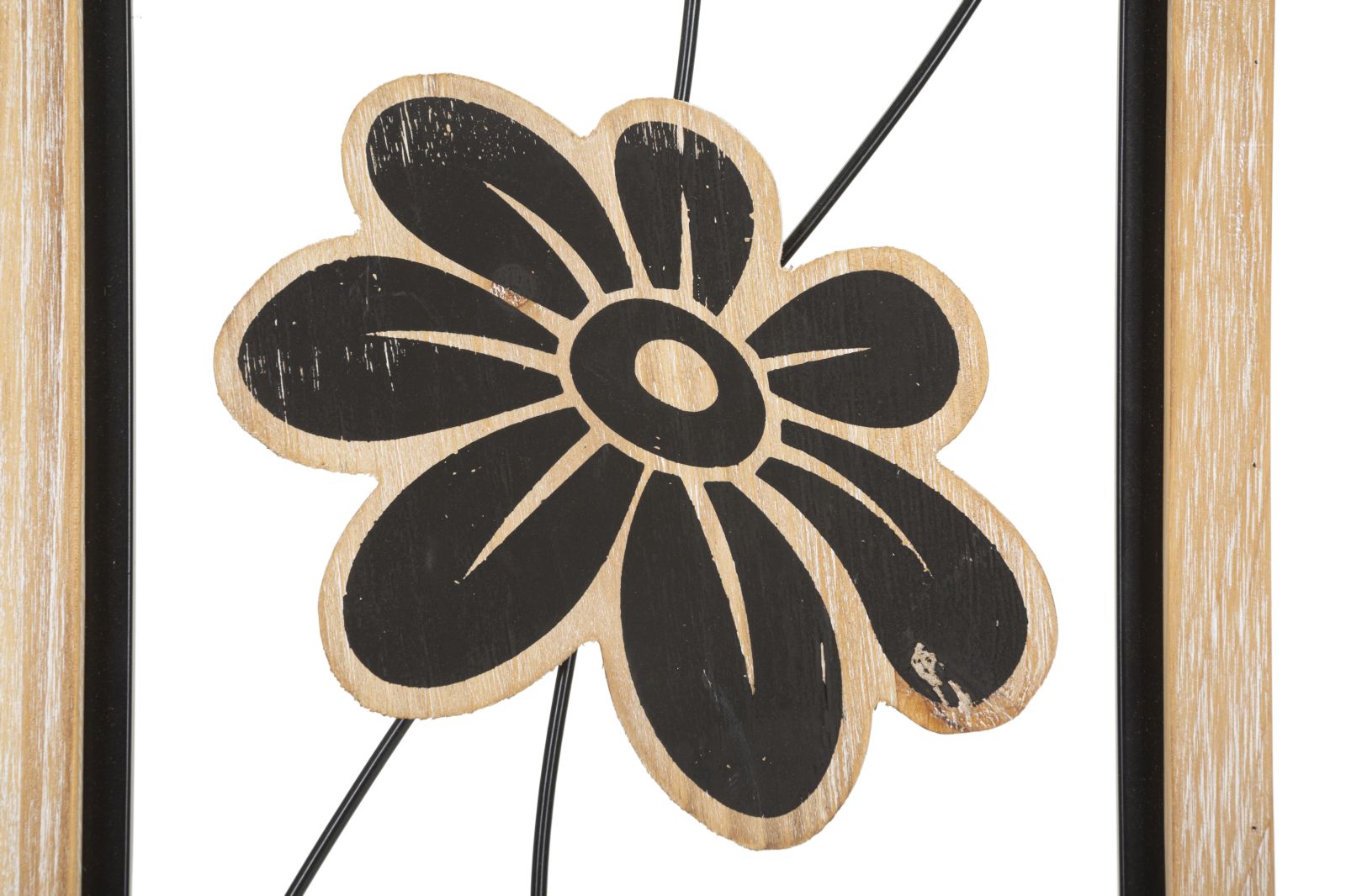 Wanddecoratie Iron/wood Wall Panel Koman -a- 26×2,5×60 cm