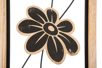 Wanddecoratie Iron/wood Wall Panel Koman -a- 26×2,5×60 cm