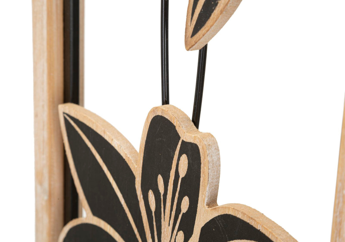 Wanddecoratie Iron/wood Wall Panel Koman -b- 26×2,5×60 cm