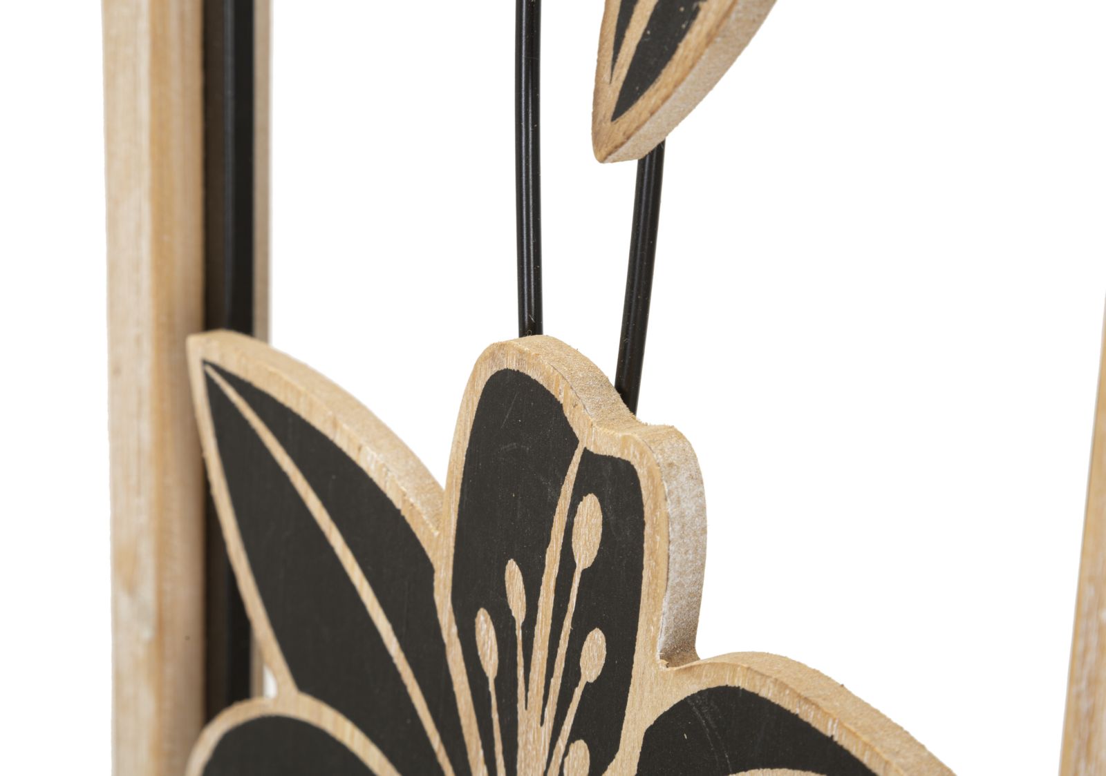 Wanddecoratie Iron/wood Wall Panel Koman -b- 26×2,5×60 cm