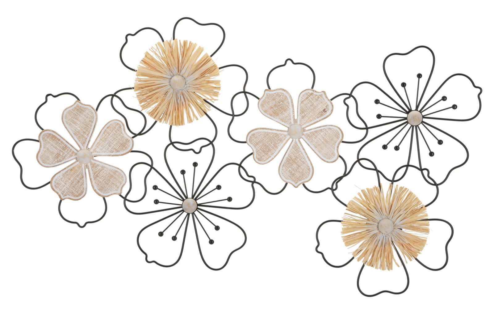 Wanddecoratie Iron/wood Wall Panel Itis 75×3,5×42 cm