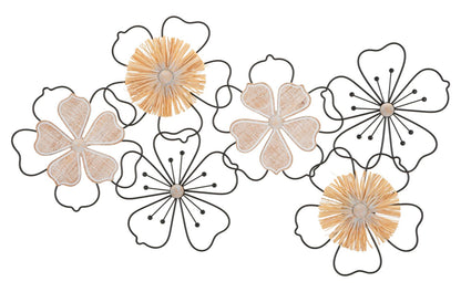 Wanddecoratie Iron/wood Wall Panel Itis 75×3,5×42 cm
