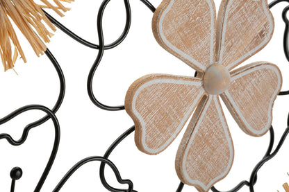 Wanddecoratie Iron/wood Wall Panel Itis 75×3,5×42 cm