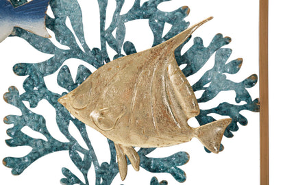Wanddecoratie Fish 50,2×3,8×50,2 cm