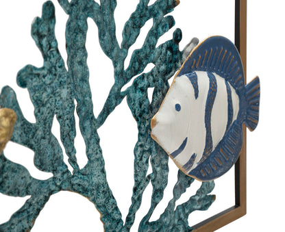 Wanddecoratie Fish 50,2×3,8×50,2 cm