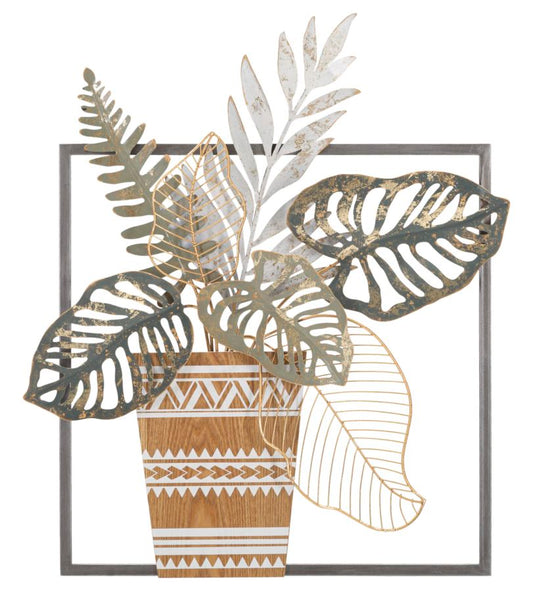Wanddecoratie Panelvaso 54×6,4×62,9 cm