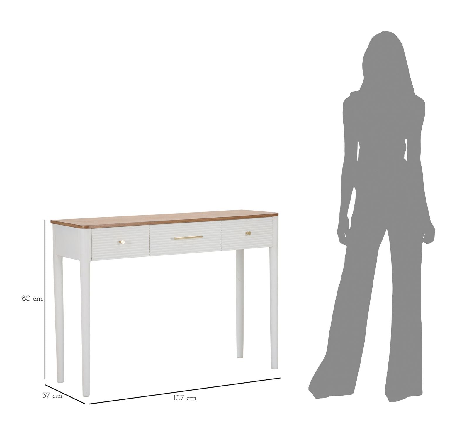 Consoletafel Matera 107×37×80 cm