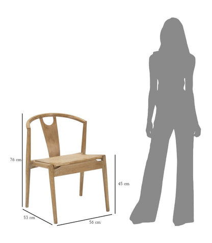 Stoel Japan -b- Set 2 Pcs 56×53×76 cm