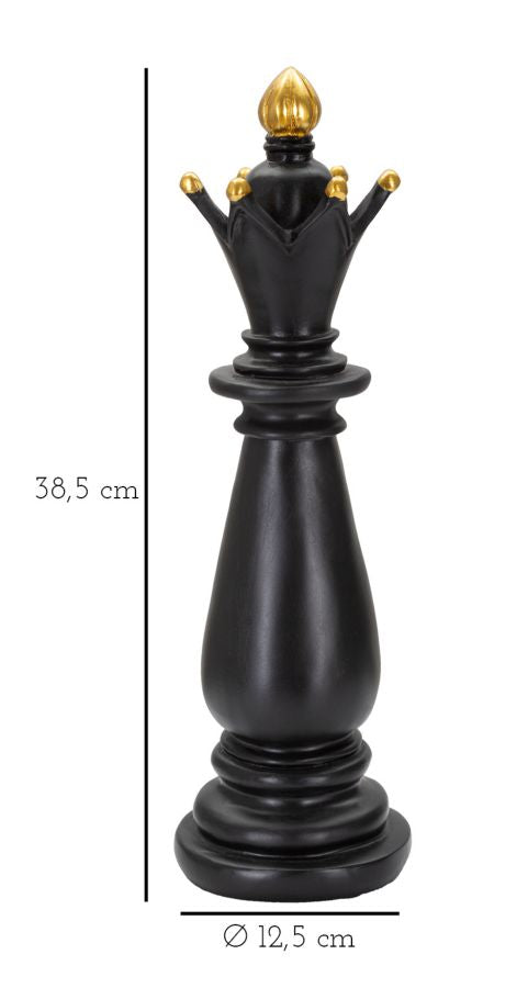 Decoratie Black & Gold Bishop Ø 12,5×38,5 cm