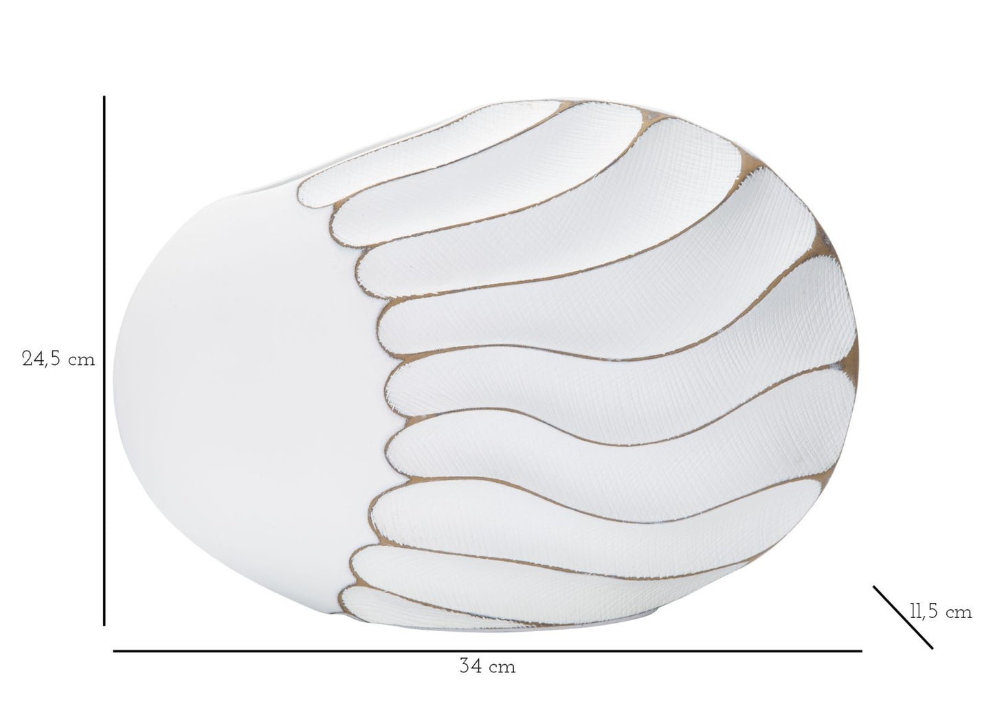 Vaas Polyresin Lines 34×11,5×24,5 cm