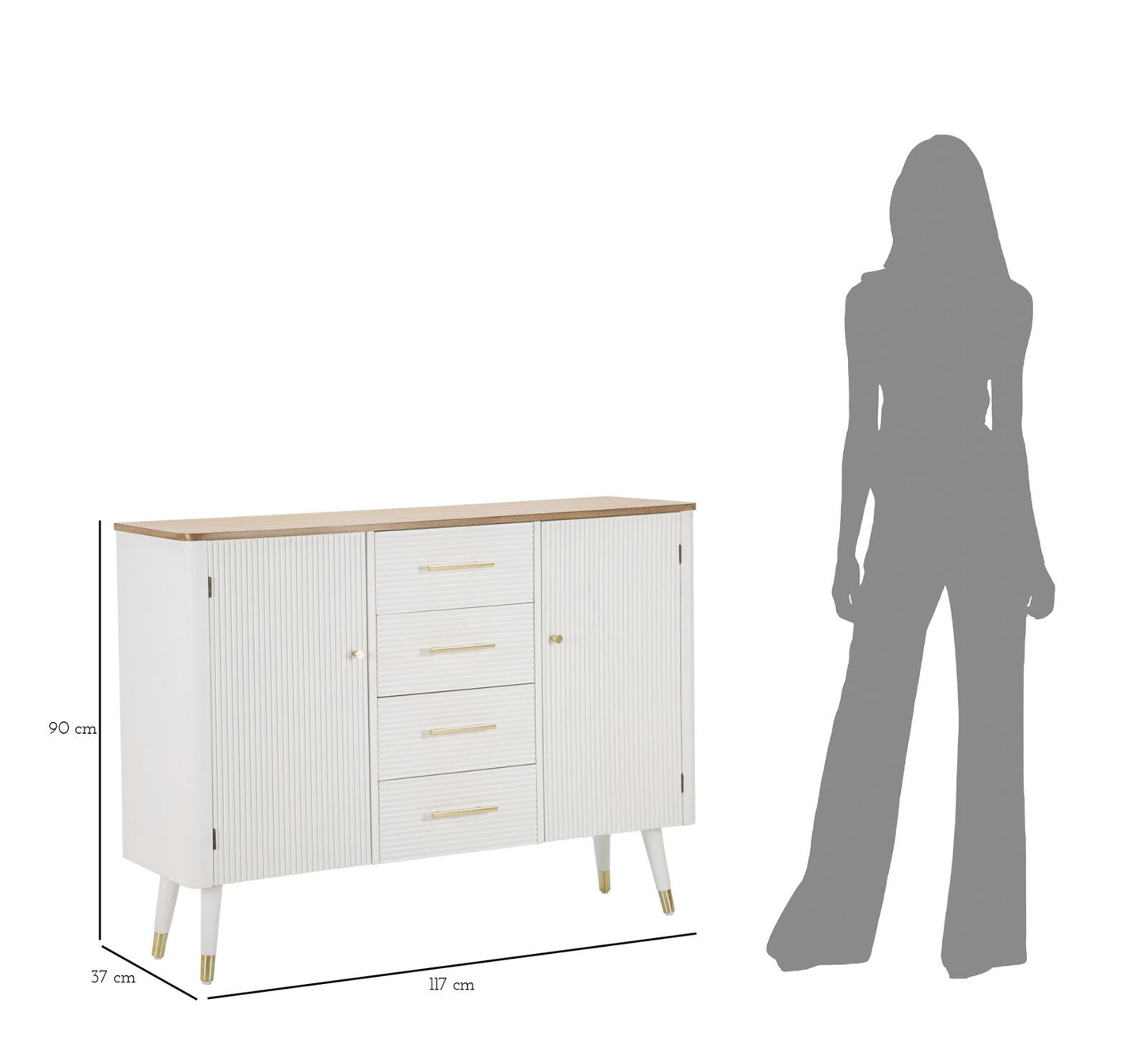 Kast Matera 117×37×90 cm